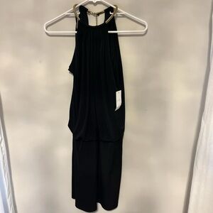 Jessica Simpson black halter dress